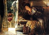 Sir Lawrence Alma-tadema Canvas Paintings - Welcome Footsteps